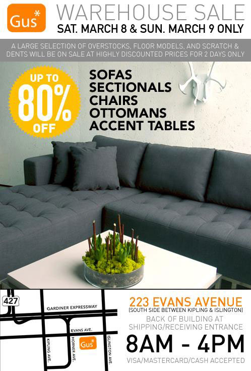 Gus* Modern Furniture Warehouse Sale