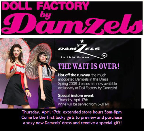 Damzels in this Dress Spring 2008 collection preview