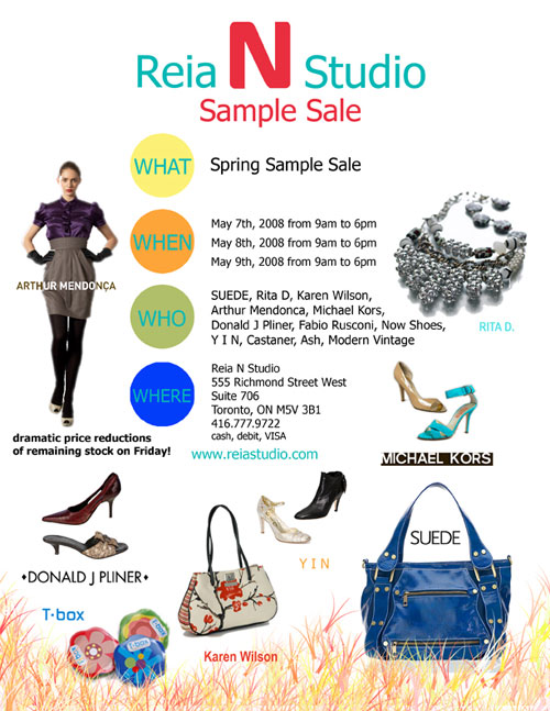 reia N studio Sample Sale