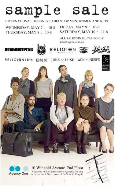 Agency One Sample Sale