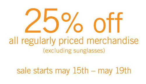 Joe Fresh Style Customer Appreciation Sale