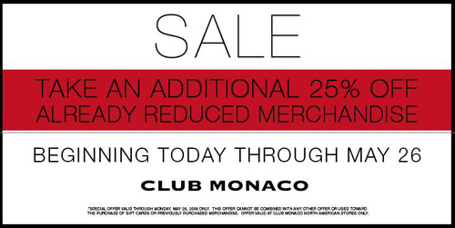 Club Monaco Sale