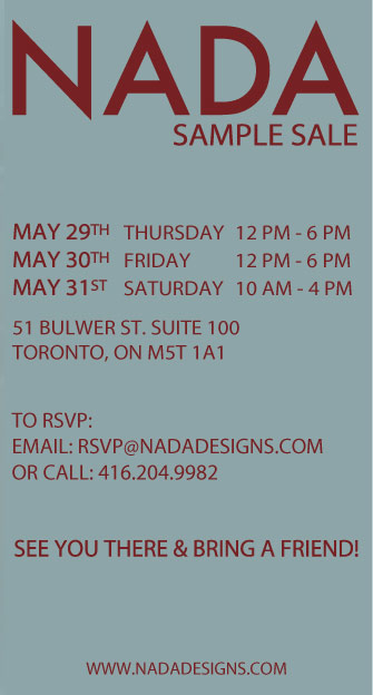 Nada Sample Sale