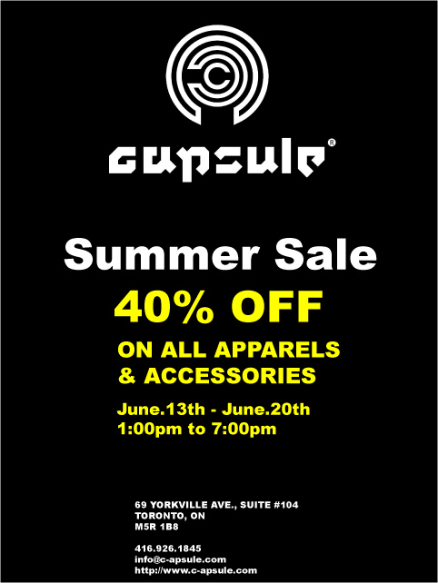 Summer Sale at C-apsule