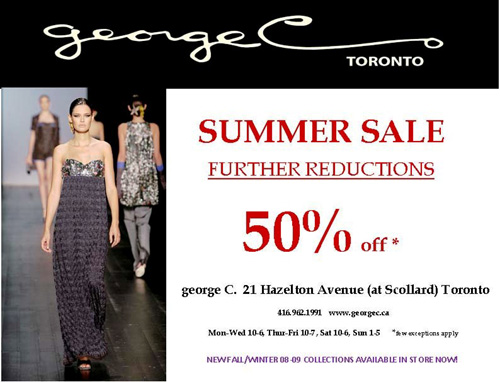 george C Summer Sale