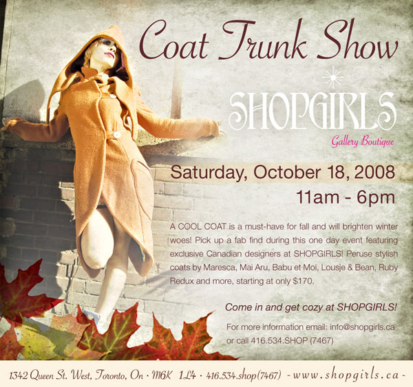 ShopGirls Coat Trunk Show