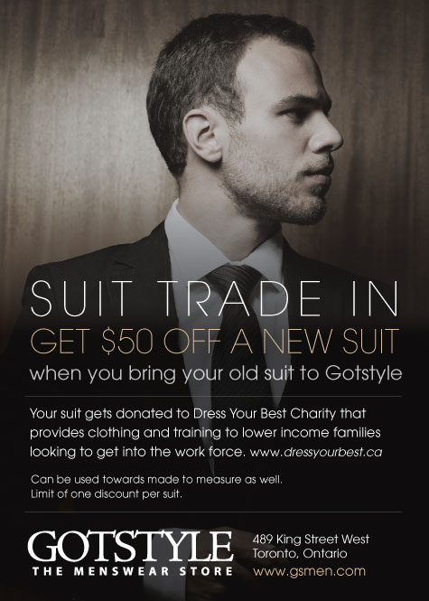 Gotstyle Suit Trade In - Get $50 Off A New Suit