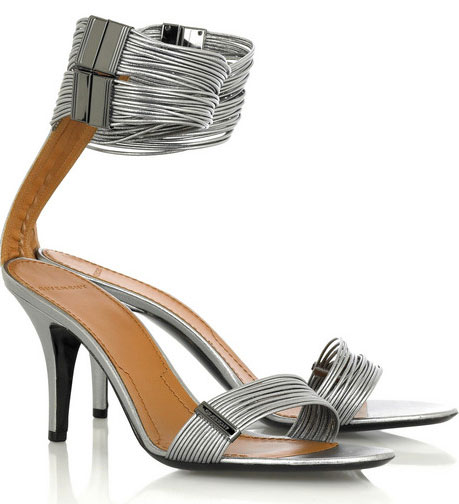 Givenchy Silver strap sandal 