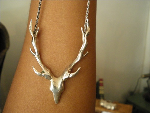 A Stag Necklace by the Kvell Design Company 