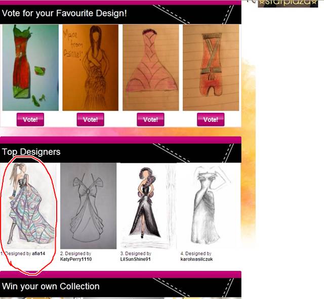 Stardoll Contest Page