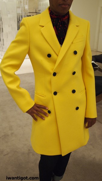 A Yellow Coat by Balenciaga Pre-Fall 2010