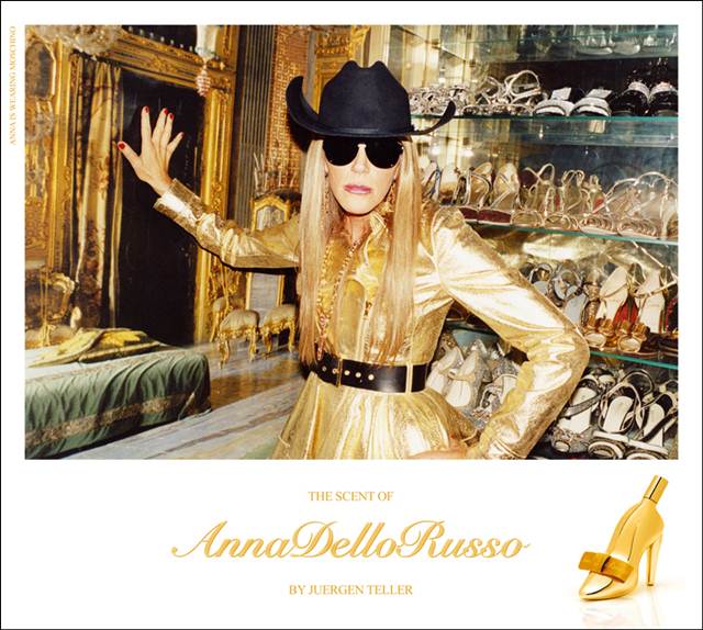 Anna Dello Russo in Fragrance Ad campaign by Jurgen Teller