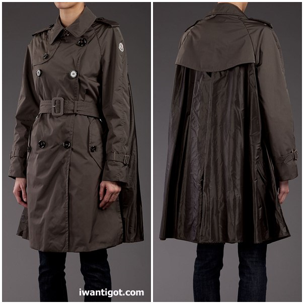 Moncler S 'Shihoko' Cape Style Trench