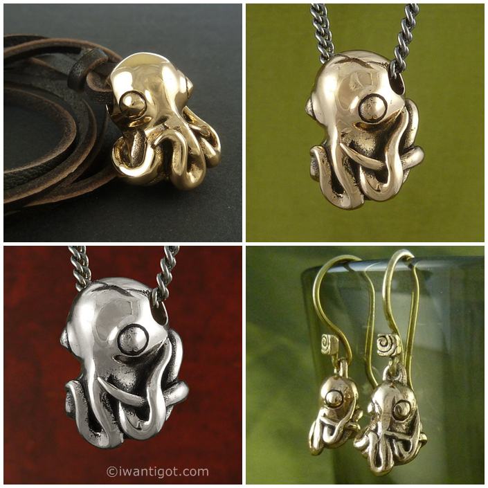 Octopus Necklaces by Lost Apostle