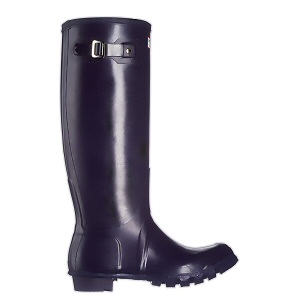 Black Wellington boots 