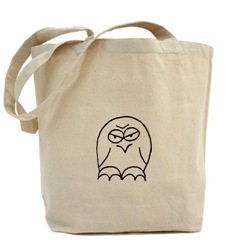 Grumpy Owl tote