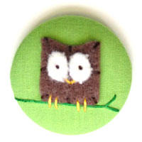 Felt Owl Pin