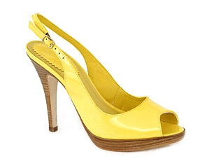 Yellow Patent shoes