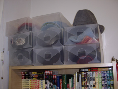 Clear Shoe Boxes - hat collection