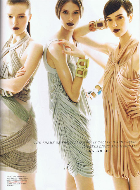 Fashion Magazine February 2008 - Cdn Designer Spread