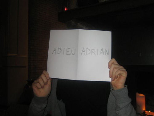 Adieu Adrian