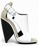 balenciaga peep toe bootie