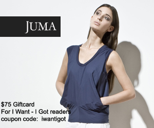 Juma $75 gift card for I want - I got readers.  Use coupon code: iwantigot