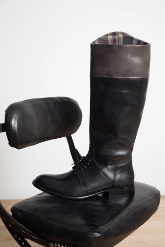 Riding Boots with Brown Cuff by Philip Sparks