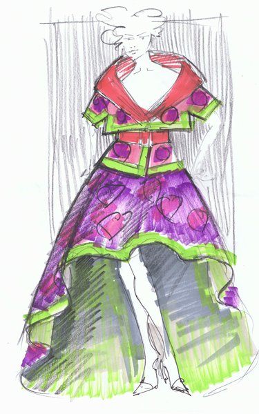 Dare to Wear Love Hoax Couture sketch