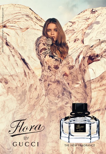 Flora by Gucci Ad Campaign with Abbey Lee