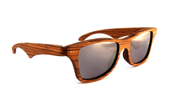 Canby Shades with Zebrawood and polarized grey lens - Shwood Eyewear