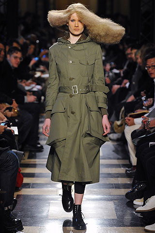 Fall Winter 2010 Runway Fashion Trends  - Army Green - Junya Watanabe