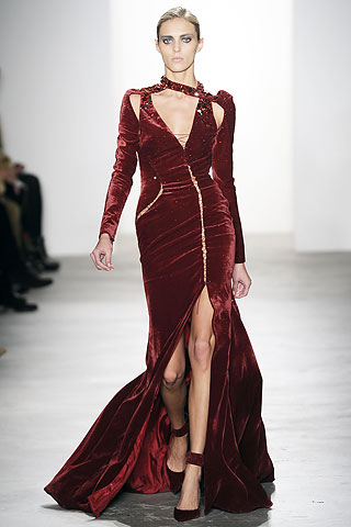 Fall Winter 2010 Runway Fashion Trends - Velvet - Althuzarra