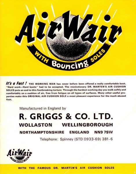 Doc Martens turns 50 - Early AirWair Catalogue Cover