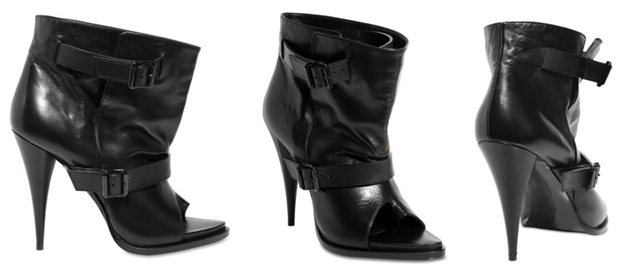 Givenchy Nappa Leather Open Toe Boots