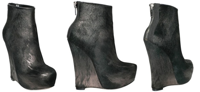 Alejandro Ingelmo - Laminated Metal Pony Boot Wedges