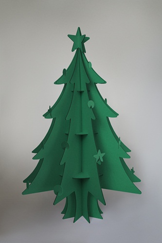 Christmas Trees in Recycled Cardboard by Boutique Cascades CLASSICO