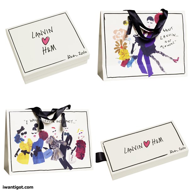 Lanvin x H&M Fall Winter 2010 - 2011 Packaging