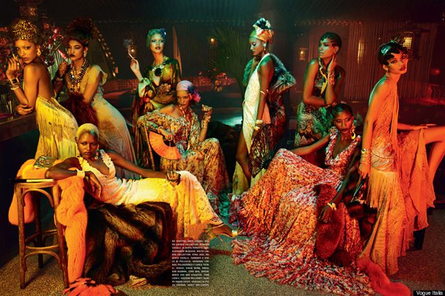 Vogue Italia February 2011 - The Black Allure
