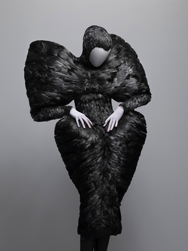 Alexander McQueen Dress The Horn of Plenty, autumn/winter 2009â€“10 Black duck feathers