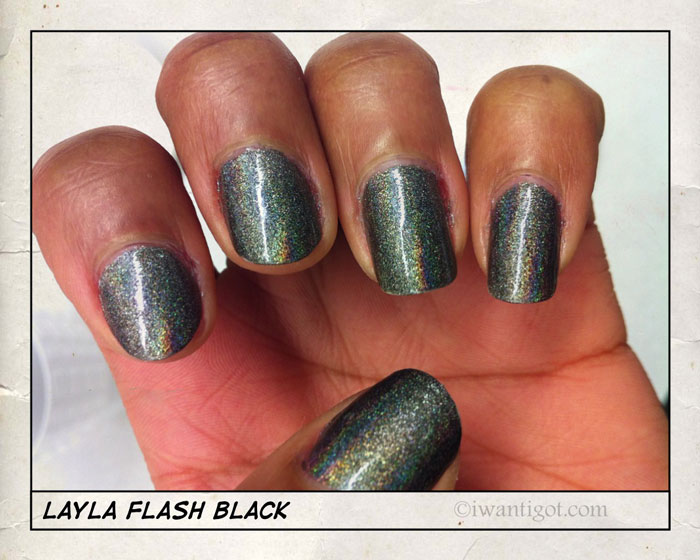 08 Flash Black by Layla Nail Polish