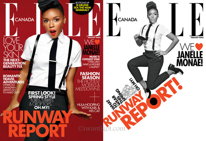  Janelle MonÃ¡e on the Cover of Elle Canada
