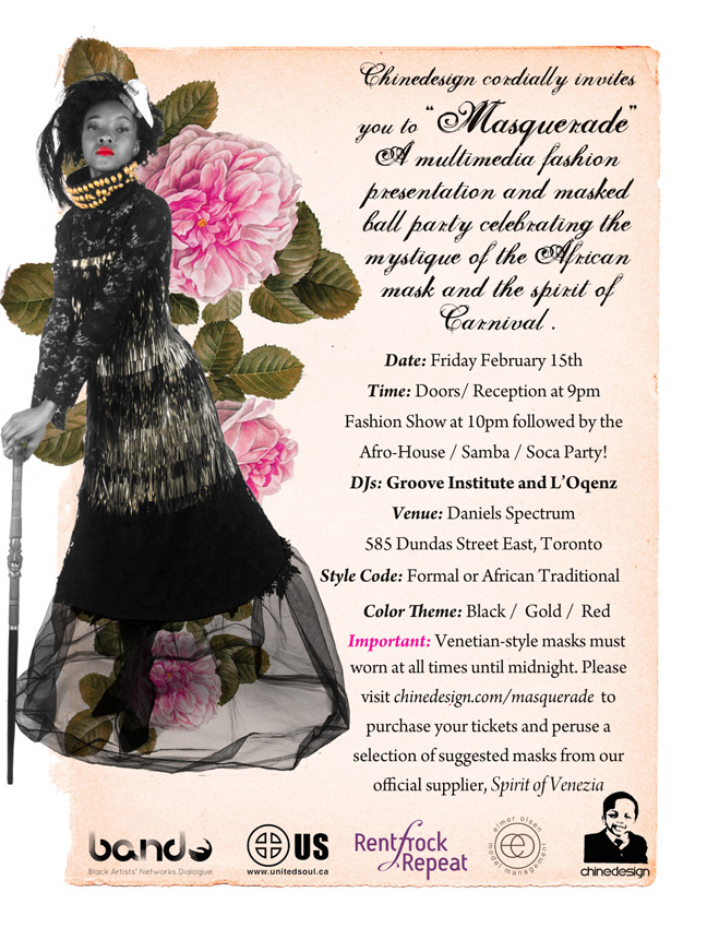 Chinedesign presents Masquerade - February 15, 2013