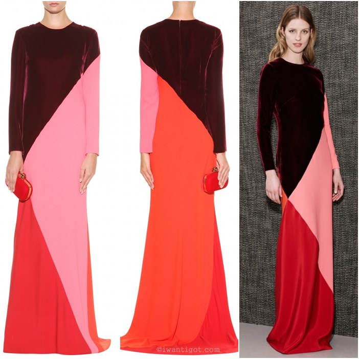 Colour Block Crepe Gown by Stella McCartney 