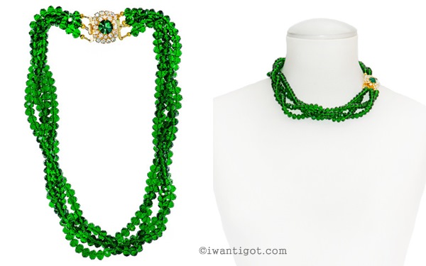 I want - I got's Holiday Gift Guide - Shay Lowe Jewellry Glorious Emerald Statement Necklace
